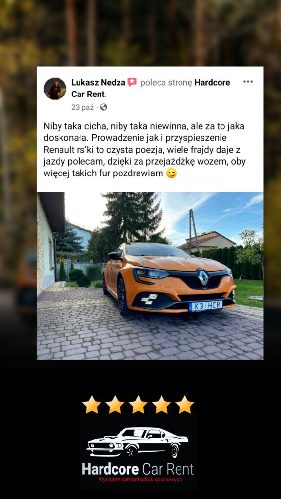 Opinie klientów wypożyczalni samochodów sportowych