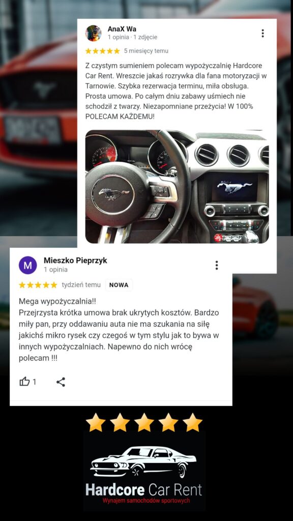 Opinie klientów wypożyczalni samochodów sportowych